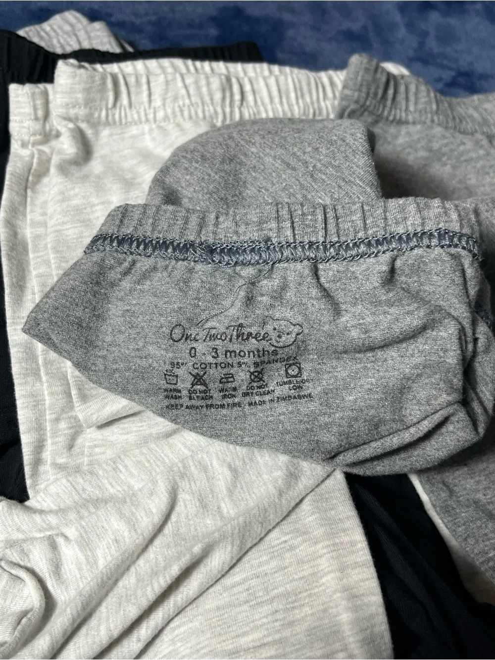 Twin Sets Basic Stretch Jersey Footed Pants - 4 sets.